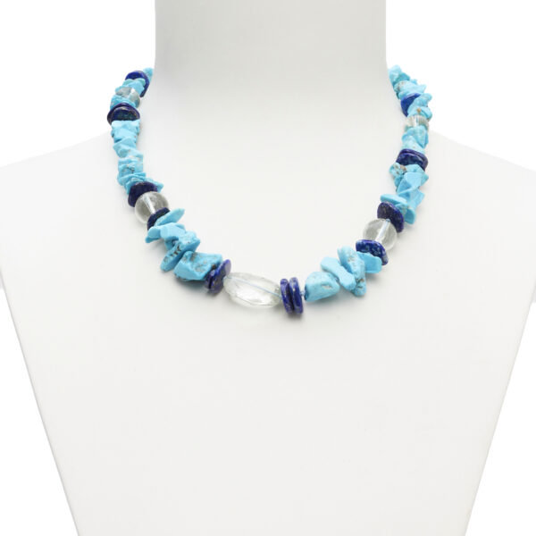 Collana Di Perle In Lapislazzuli Naturale 8mm – 36 Pollici, Blu Egiziano AAA