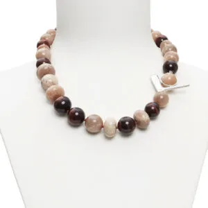 Collana in Pietra di Luna ed Occhio di Bue