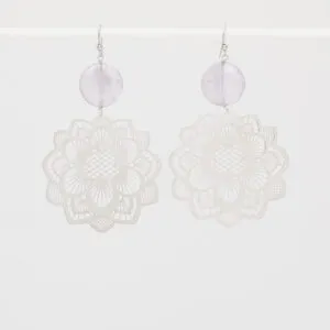 Orecchini con elementi in Argento ed Ametista