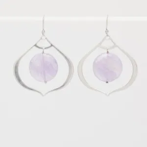 Orecchini con elementi in Argento ed Ametista