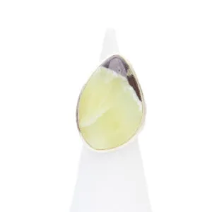 Anello in Argento con Prehnite