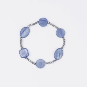 Bracciale Elastico in Ematite e Cianite