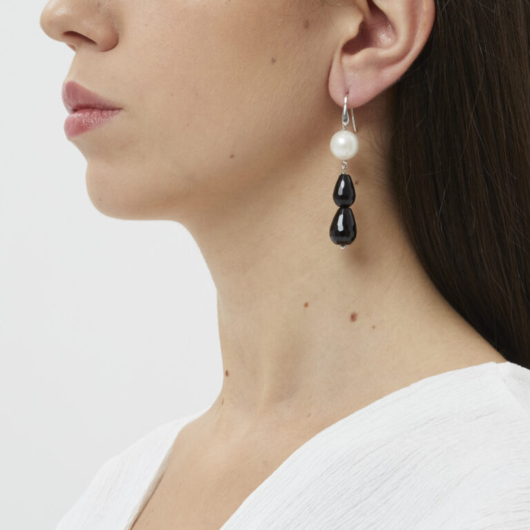 Orecchini Pendenti A Sfera In Agata - Placcati Oro 14k E Zirconia Cubica - Ipoallergenici - Per Donne E Ragazze - Confezione Regalo