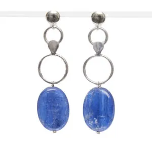 Orecchini in Cianite ed Argento
