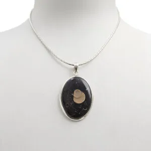 Ciondolo in Agata Turitella ed Argento