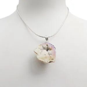 Ciondolo in Quarzo Cristallizzato ed Argento