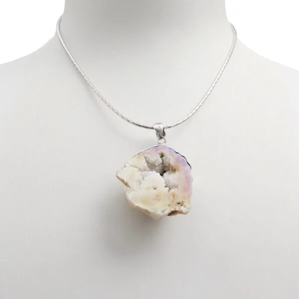 Ciondolo in Quarzo Cristallizzato ed Argento