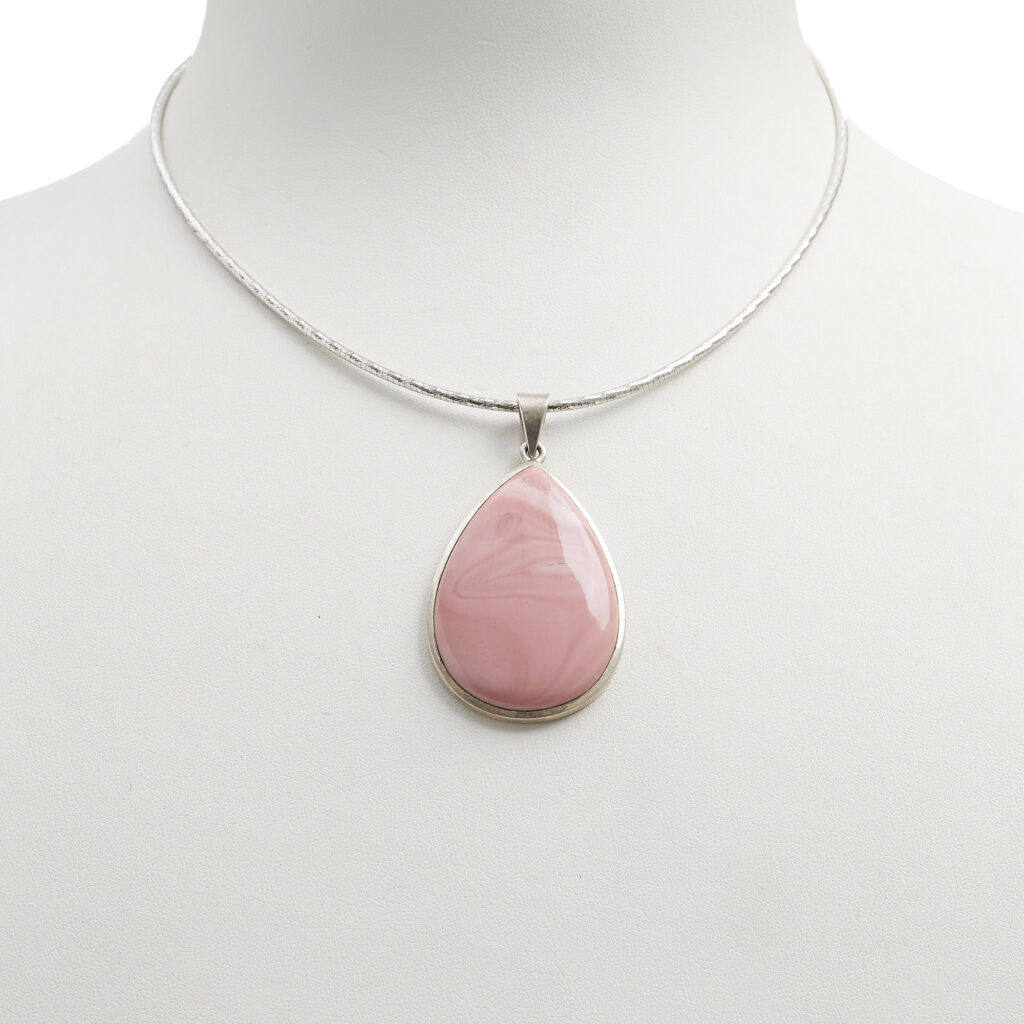 Ciondolo in Opale Rosa