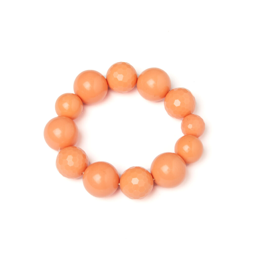 Bracciale Elastico in Pasta Rosa Salmone