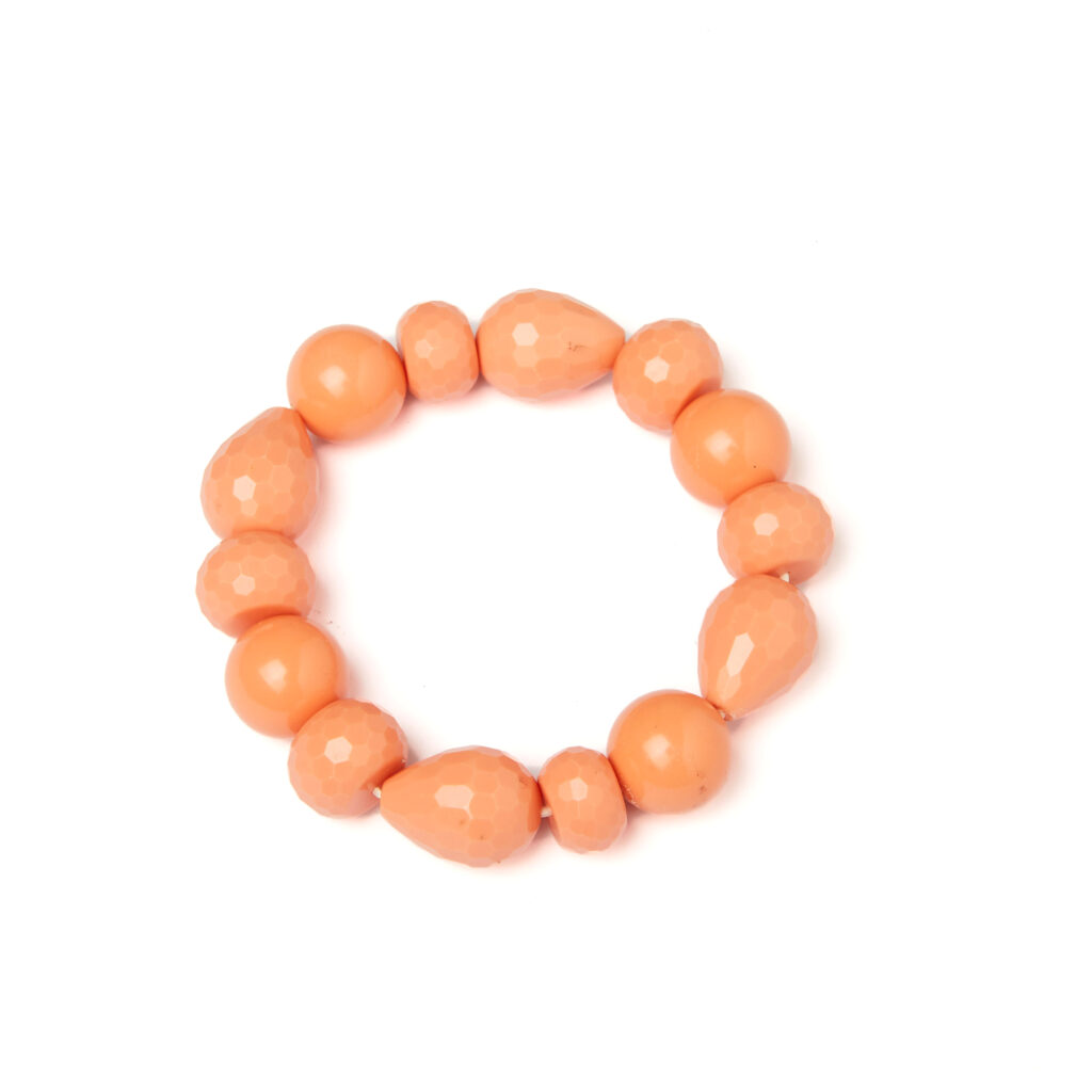 Bracciale Elastico in Pasta Rosa Salmone
