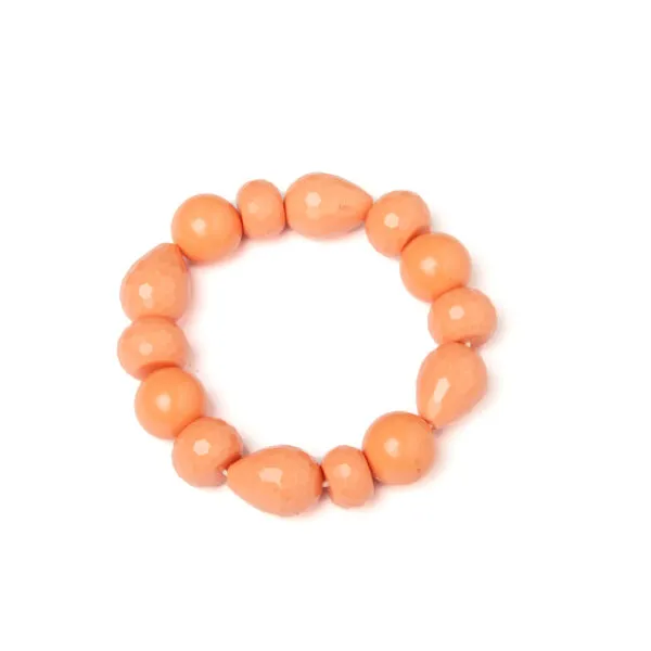Bracciale Elastico in Pasta Rosa Salmone