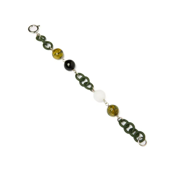 Bracciale con Agata, in metallo e Gomma