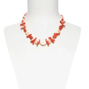 Collana corta in Corallo ed Argento