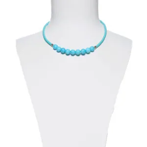 Collana in gomma con Aulite Turchese