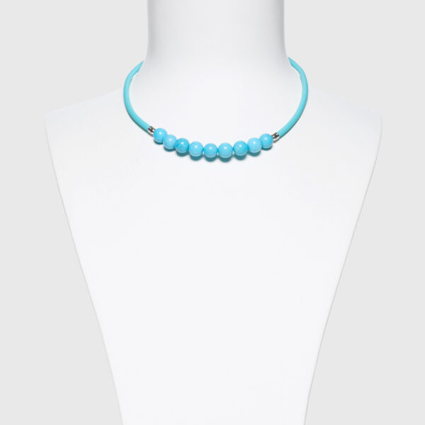 Collana in gomma con Aulite Turchese