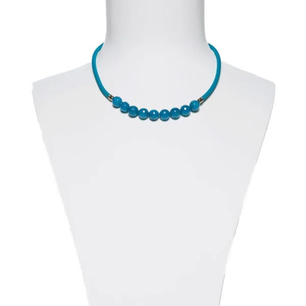 Collana in gomma con Quarzo