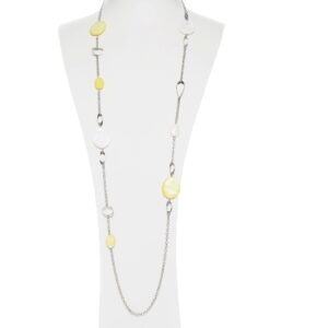 Collana in metallo con Elementi in Madreperla