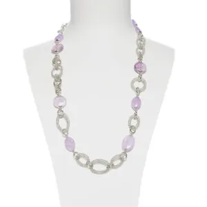 Collana media con elementi in Argento ed Ametista