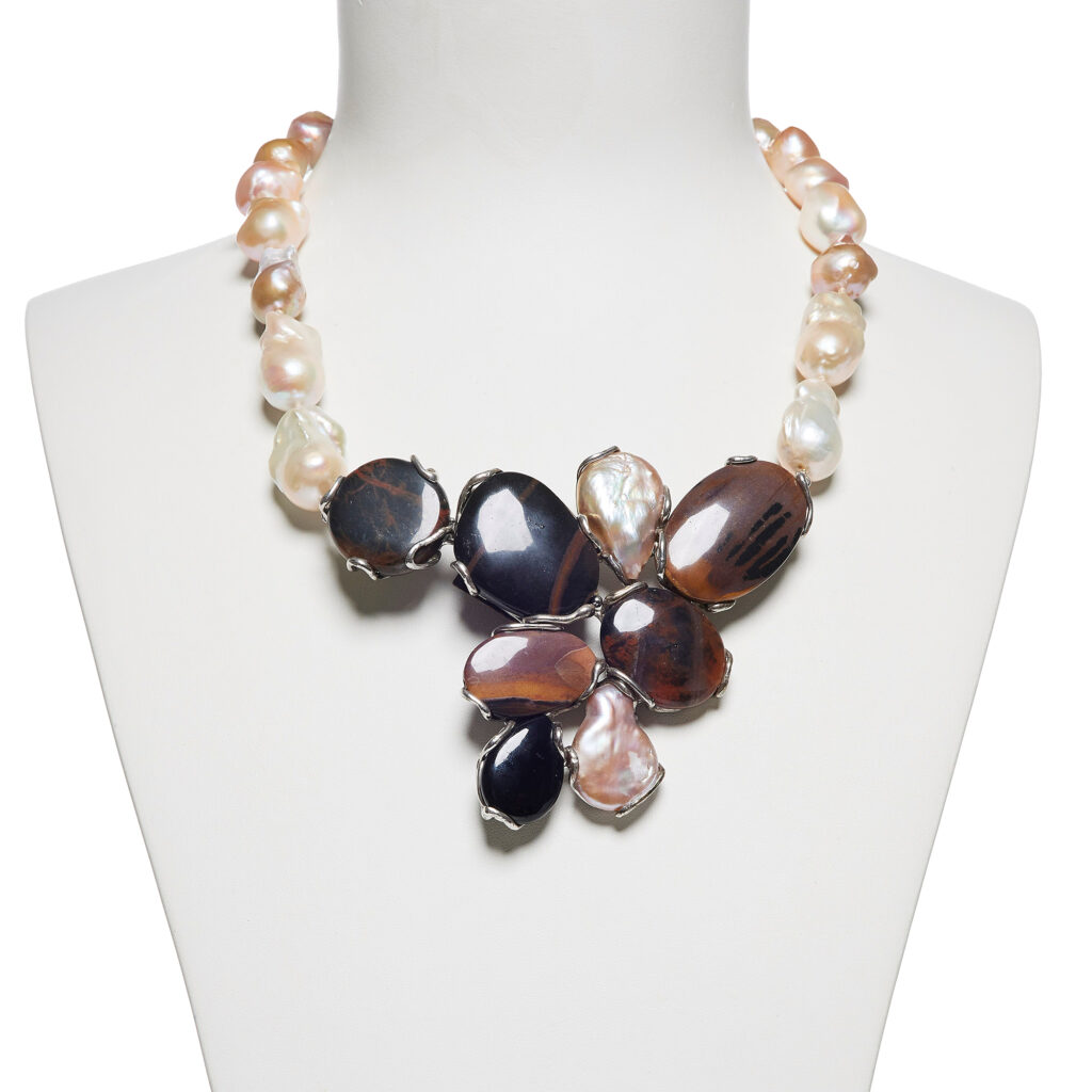 Collana in Perle e Diaspro Outback