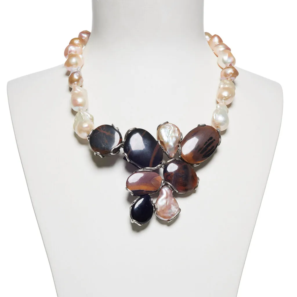 Collana in Perle e Diaspro Outback