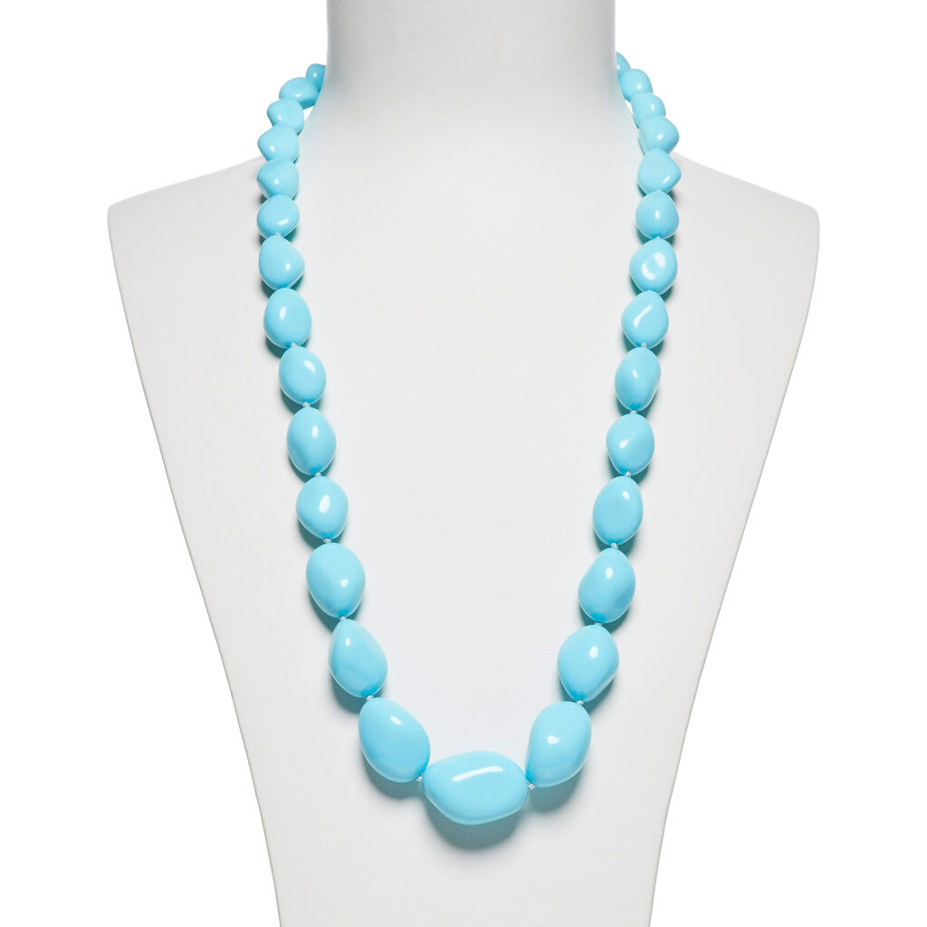 Collana in Pasta di Turchese con Chiusura in argento