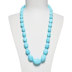 Collana in Pasta di Turchese con Chiusura in argento