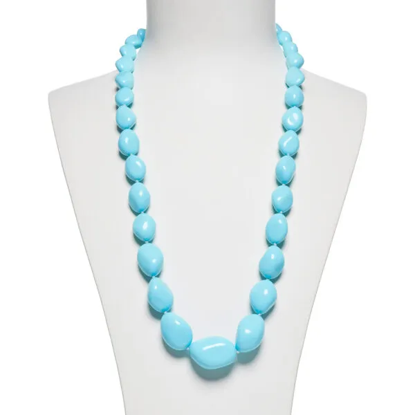 Collana in Pasta di Turchese con Chiusura in argento