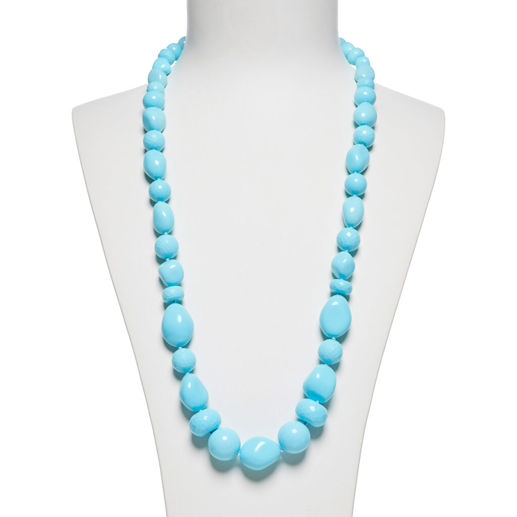 Collana in Pasta di Turchese con Chiusura in argento