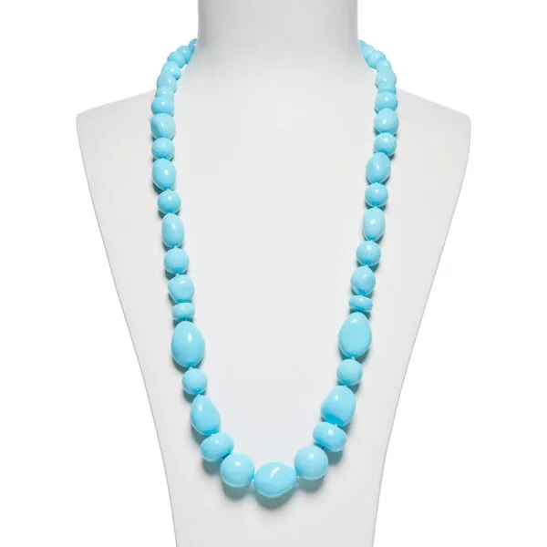 Collana in Pasta di Turchese con Chiusura in argento