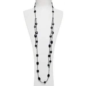 Collana in Agata Nera ed Ematite