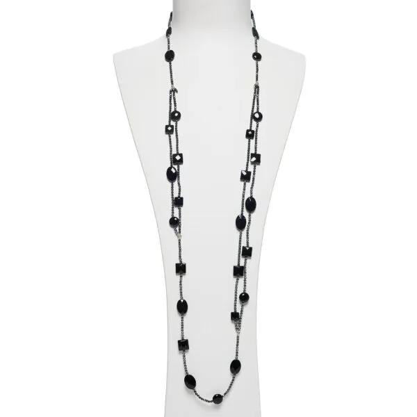 Collana in Agata Nera ed Ematite