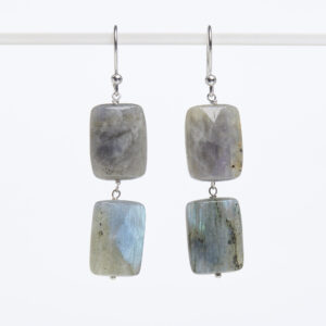 Orecchini in Labradorite ed Argento