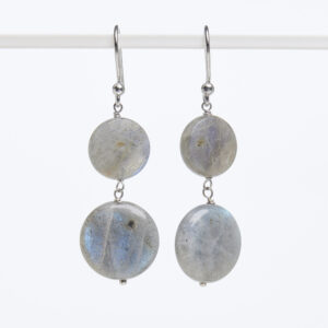 Orecchini in Labradorite ed Argento