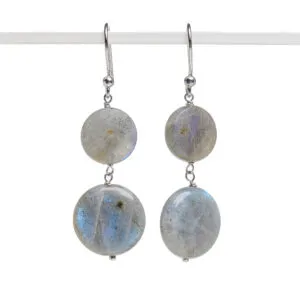 Orecchini in Labradorite ed Argento