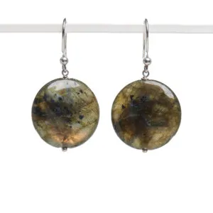 Orecchini in Labradorite ed Argento