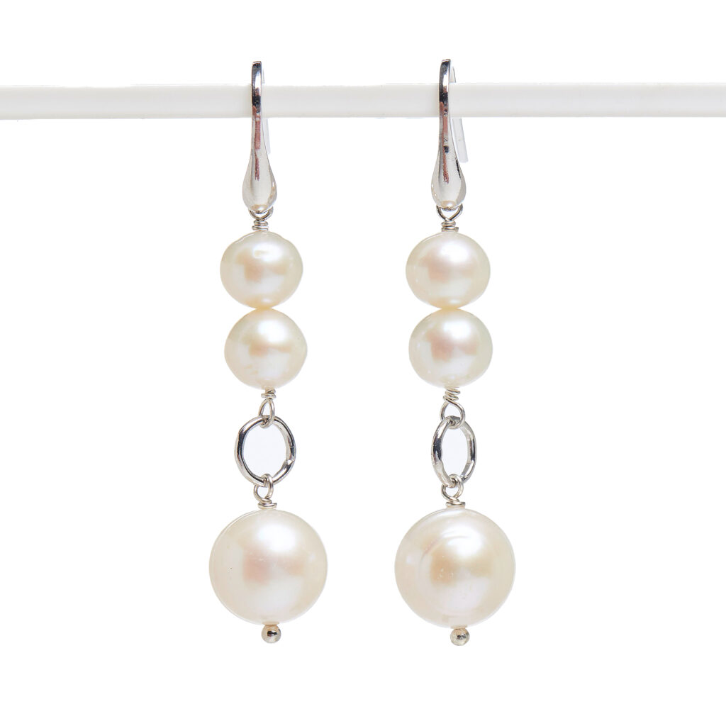 Orecchini in Perle ed Argento