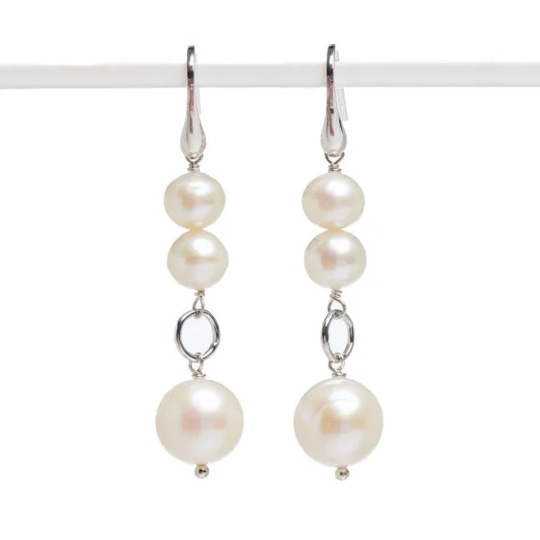 Orecchini in Perle ed Argento