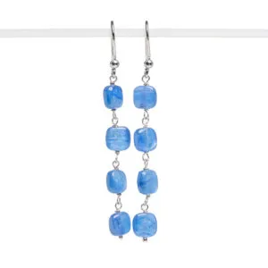 Orecchini in Cianite ed Argento