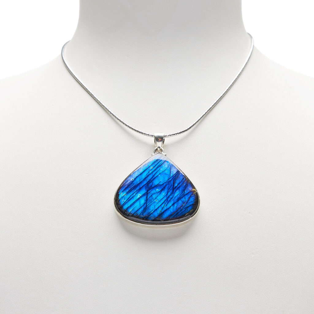 Fil De Labradorite Naturelle 20 Mm - 39 Cm De Long - Pierre Ronde De Qualité