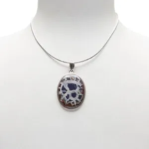 Ciondolo con Septaria in Argento