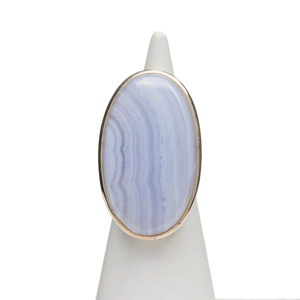 Anello in Argento con Calcedonio
