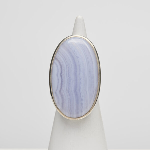 Anello in Argento con Calcedonio