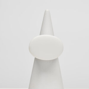 Anello in Argento con Agata Bianca