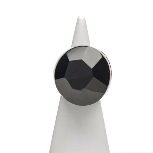 Anello in Argento con Agata Nera