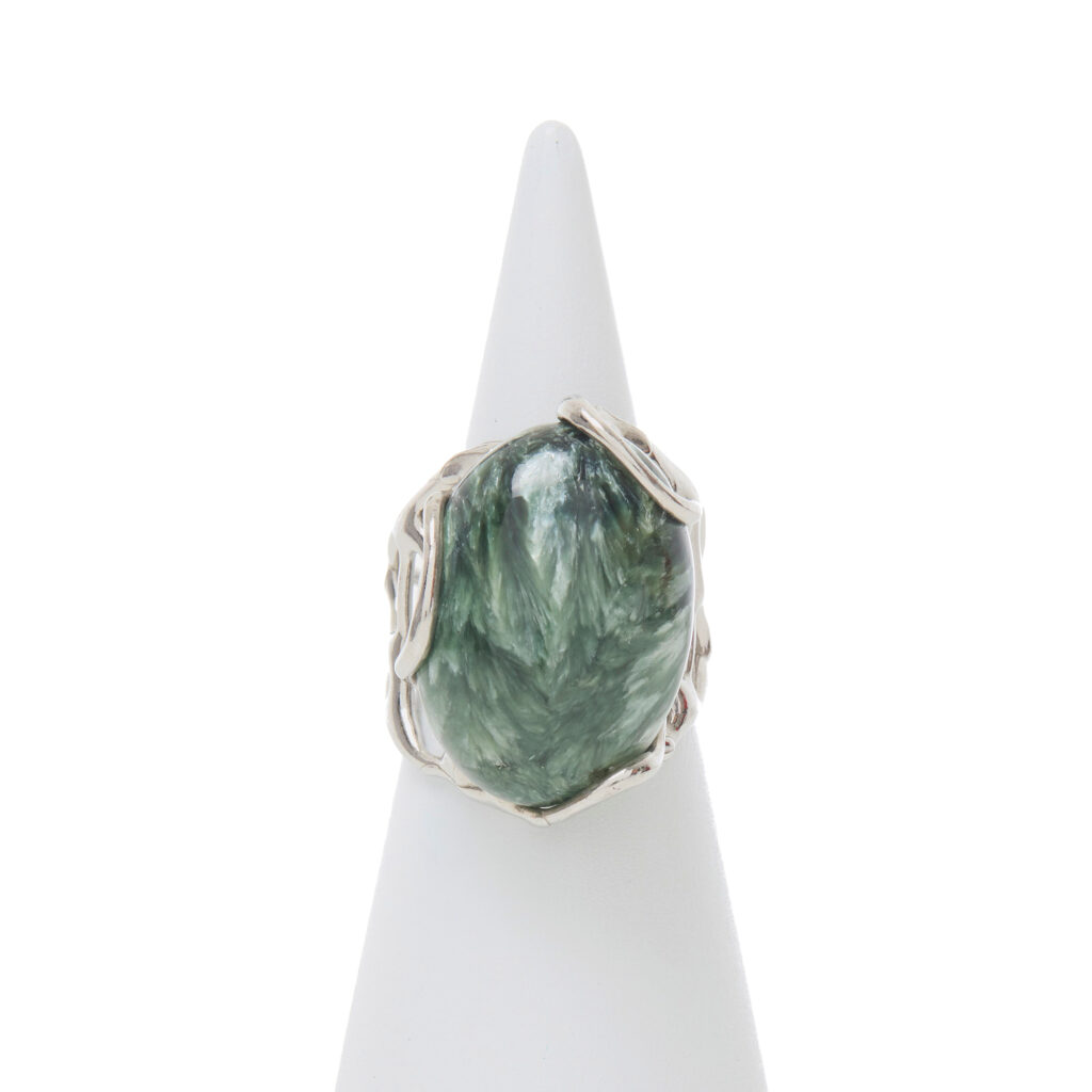 Anello Regolabile in Argento con Serafinite