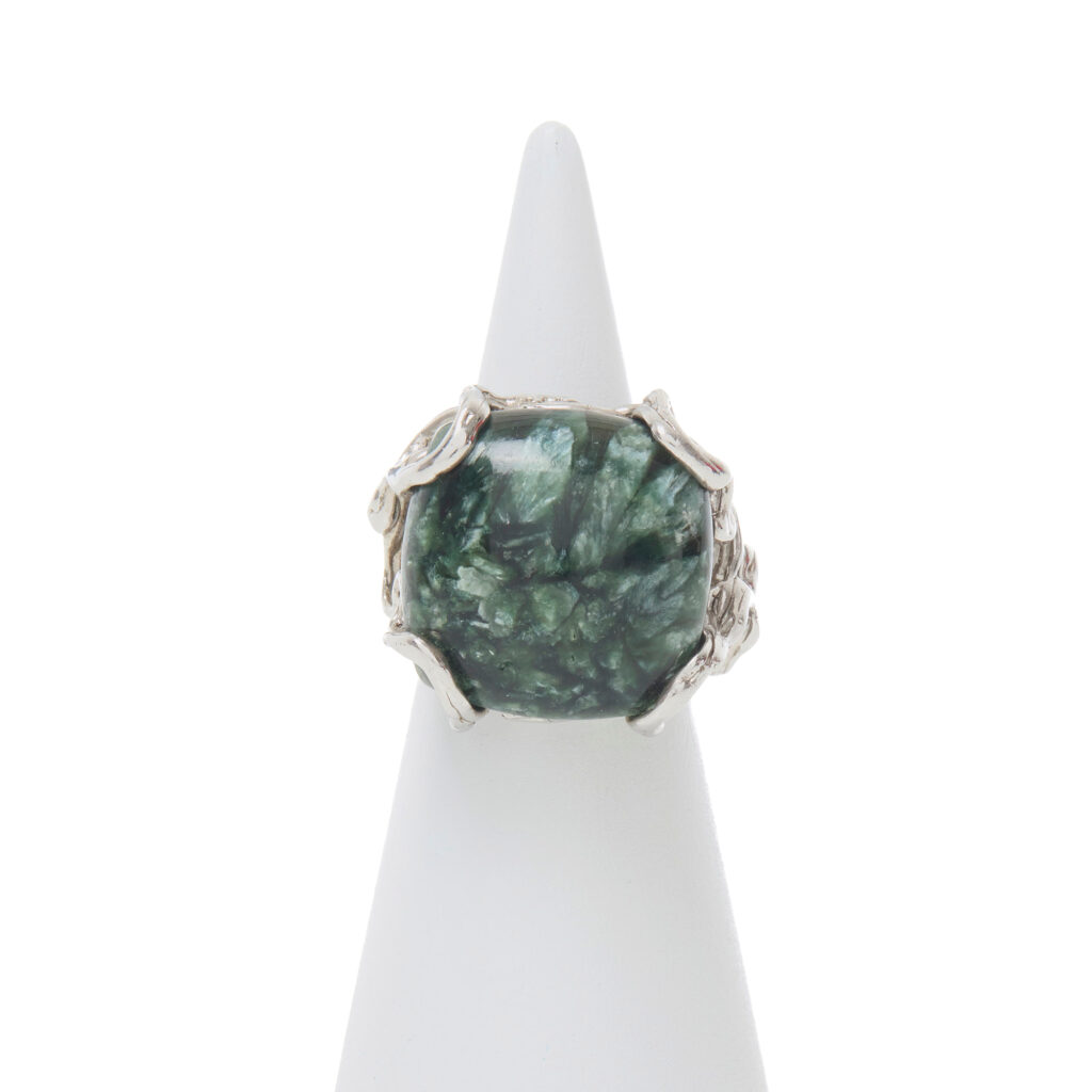 Anello Regolabile in Argento con Serafinite