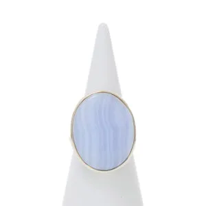 Zilveren ring met chalcedoon