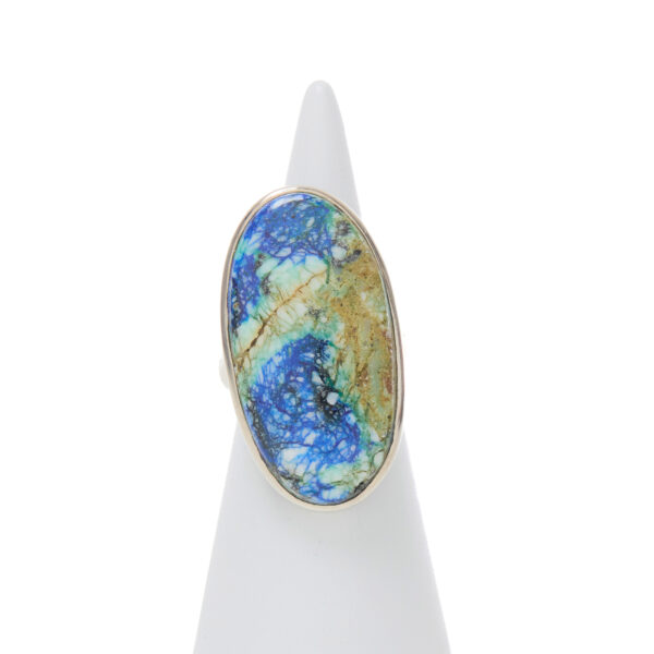 Anello in Argento con Azzurrite Turchese