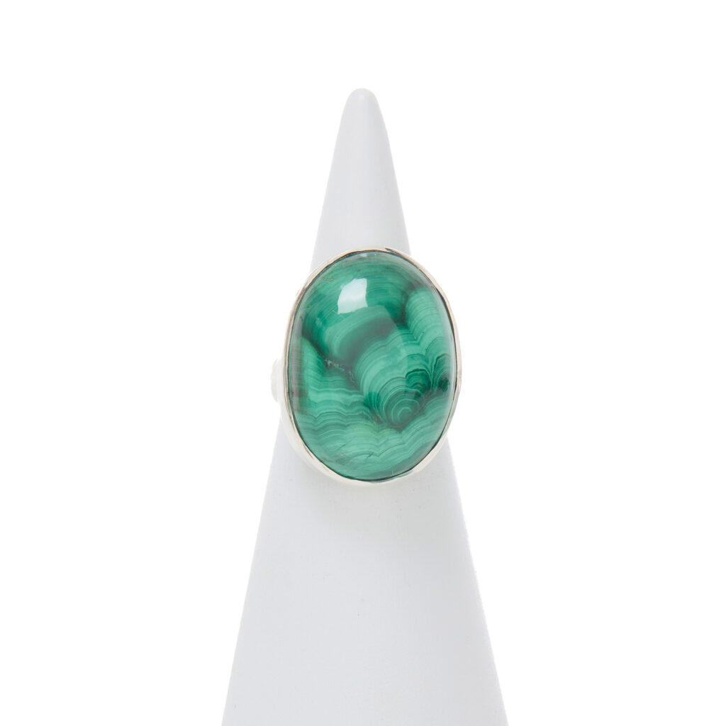 Anello in Argento con Malachite