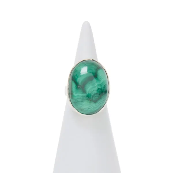 Anello in Argento con Malachite